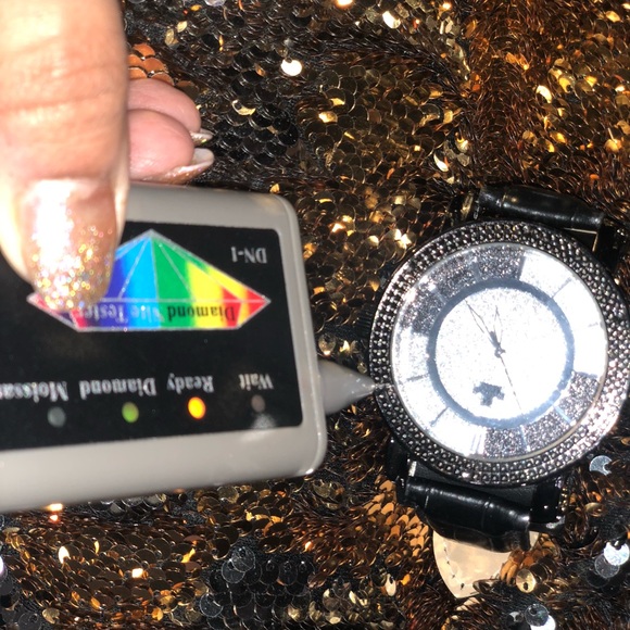 Real diamond luxury watch for men, best gift for him, real, NOT CZ Not Lab Made - Picture 6 of 7